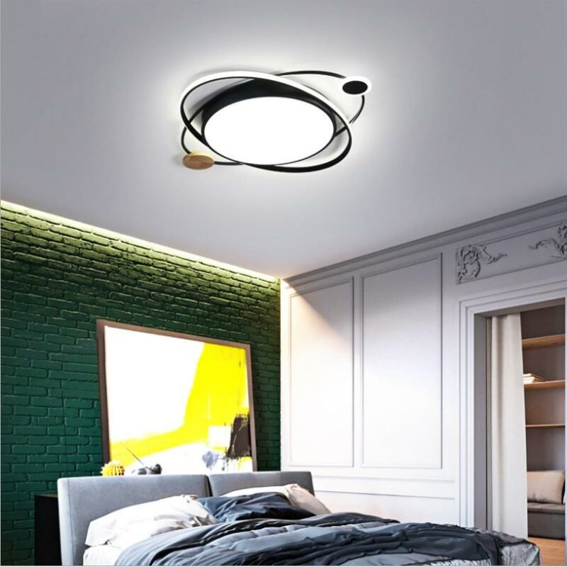 New bedroom lamp led ceiling lamp creative art round study dining room lamp decorative lamps  lighting fixtures 5
