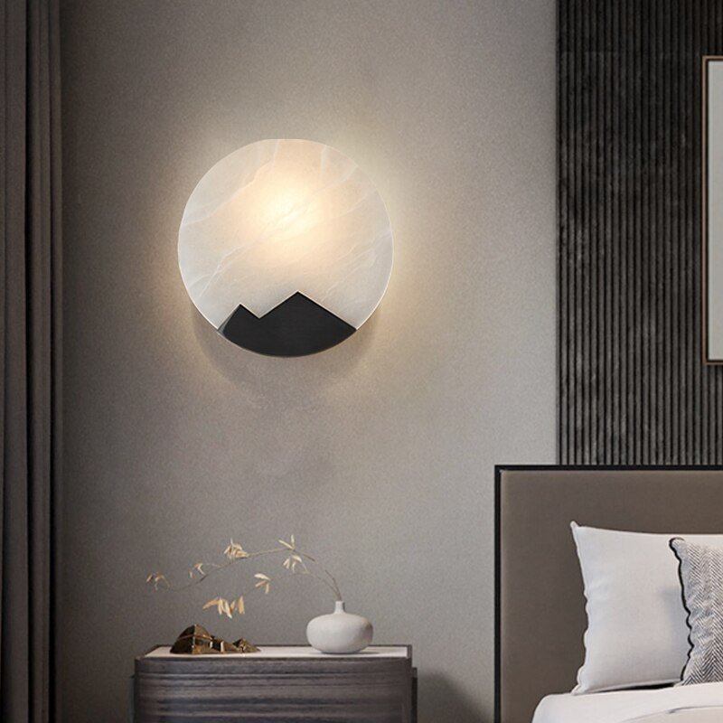 Nordic Marble Designer Wall Lamp for Kitchen Bedroom Bathroom Mirror Light Aesthetic Room Decorator Replica Lighting Appliance 4