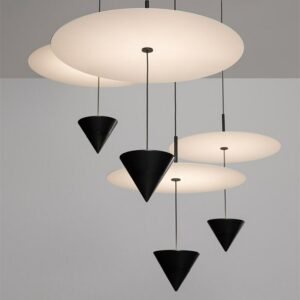 Simple Modern LED Pendant Lights Italian Design Hanging Lamp Bedroom Bar Home Decor Indoor lighting Counter Weight Chandelier 1