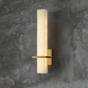 Luxury Copper Marble Designer Wall Lamp Nordic Sconce Fixture Light for Living Room Bedroom Bedside Modern Home Deco Luminaire 1