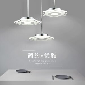 New Modern  Petal Restaurant Pendant Lights  Single Or Three Head Hang Lamp Bar Personality Creative Home Led Lightings 1
