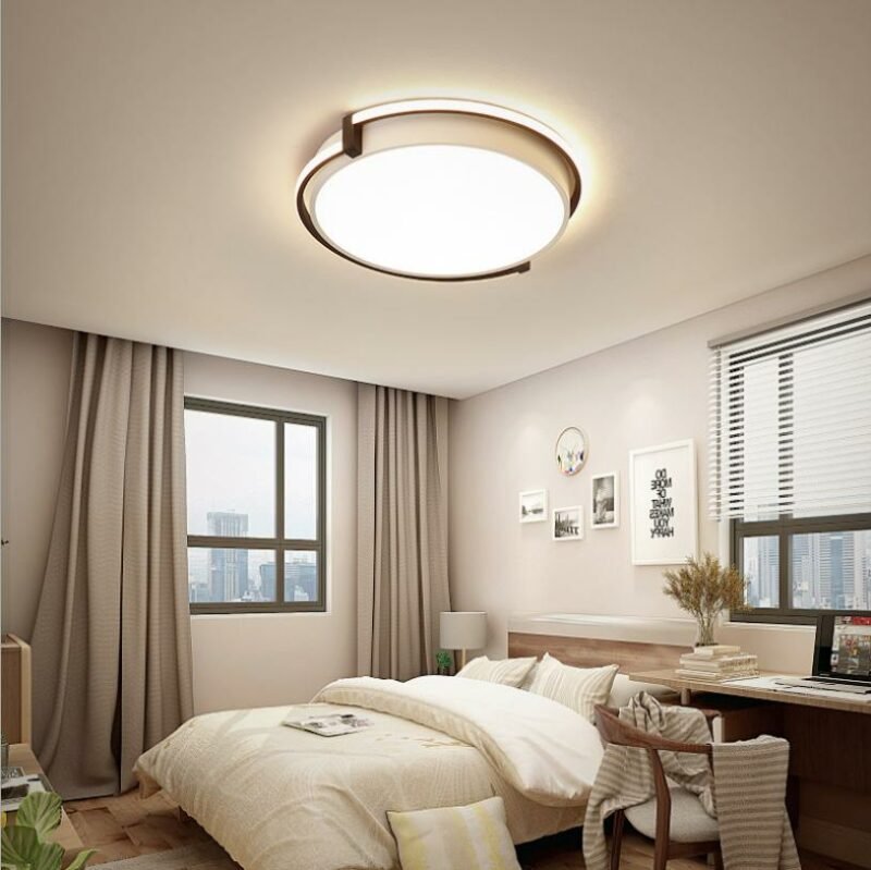 New bedroom ceiling lamp modern minimalist ceiling lamp led creative round balcony aisle study room  decorative lamps Fixtures 4