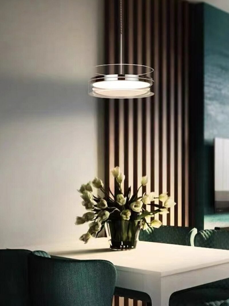 Designer Italian style dining room pendant lamp Nordic modern dining creative personality model room bar glass pendant light 4
