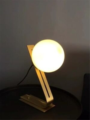 Luxury Modern Minimalist Table Lamp LED E14 Gold/Black Glass Copper Decorative Desk Lights Living Room Study Bedroom Bedside 1