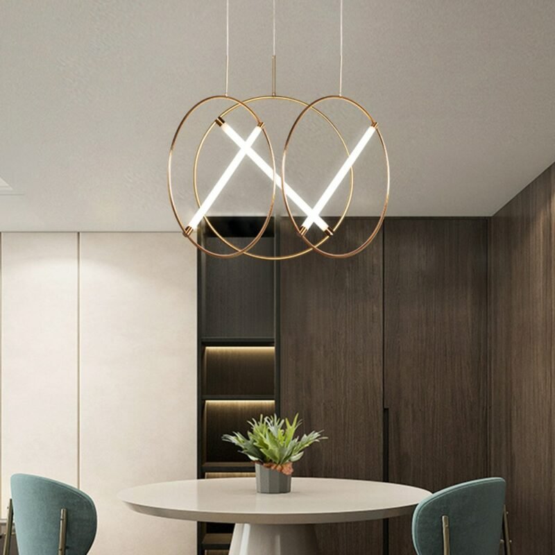 Post-modern circle pendant lights luxury creative ED046 Suspension lamp living room hotel designer dining room pendant lights 2