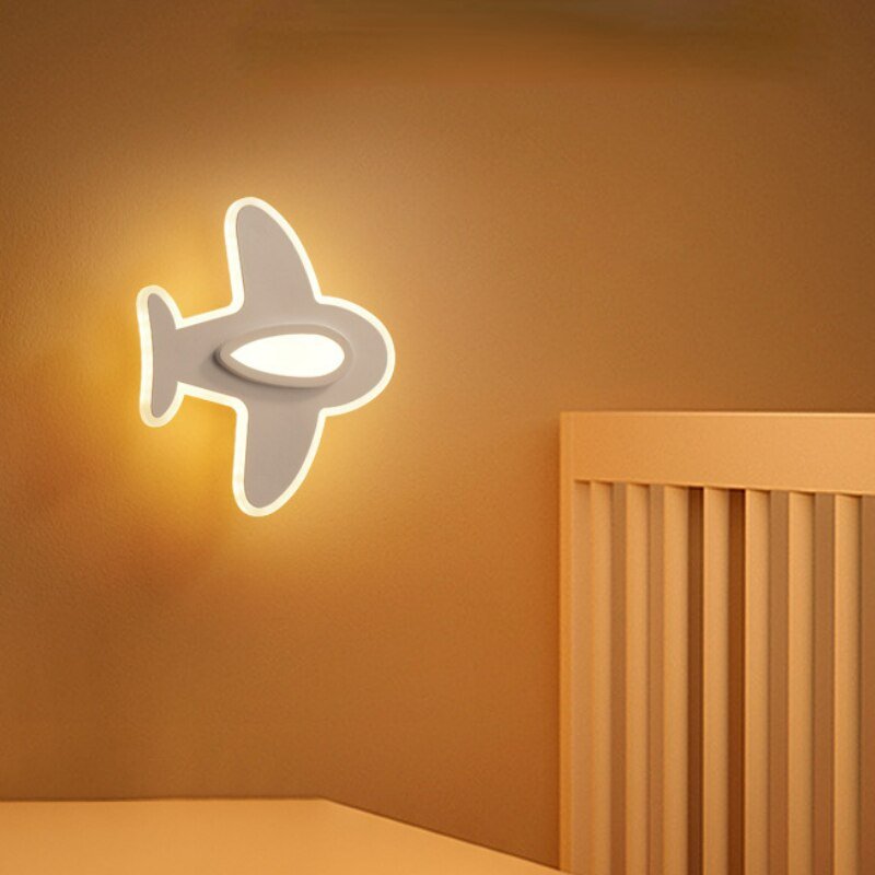Creative Nordic Designer Wall Lamp for Children's Bedroom Nursery Kitchen Aircraft Home Deco Plane Lighting Fixtures Ceilling 5