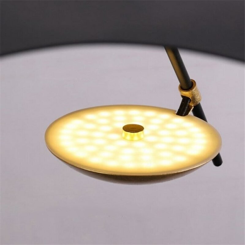 Modern Curved Surface Chandelier For Living Room Restaurant Kitchen Dining Table Flying Saucer Hat Art Indoor LED Lighting Decor 4