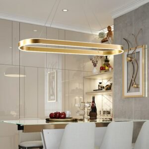 New Rectangular Restaurant Pendant lights Modern Minimalist Led Front Oval Office Meeting Studio Bar Chandelier Lamp 1