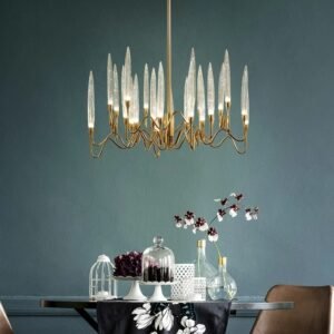 Luxury Crystal Pendant Chandelier Nordic Tree Branch Candle Shaped Indoor Lighting Living Room Bedroom Led Decoration Light 1