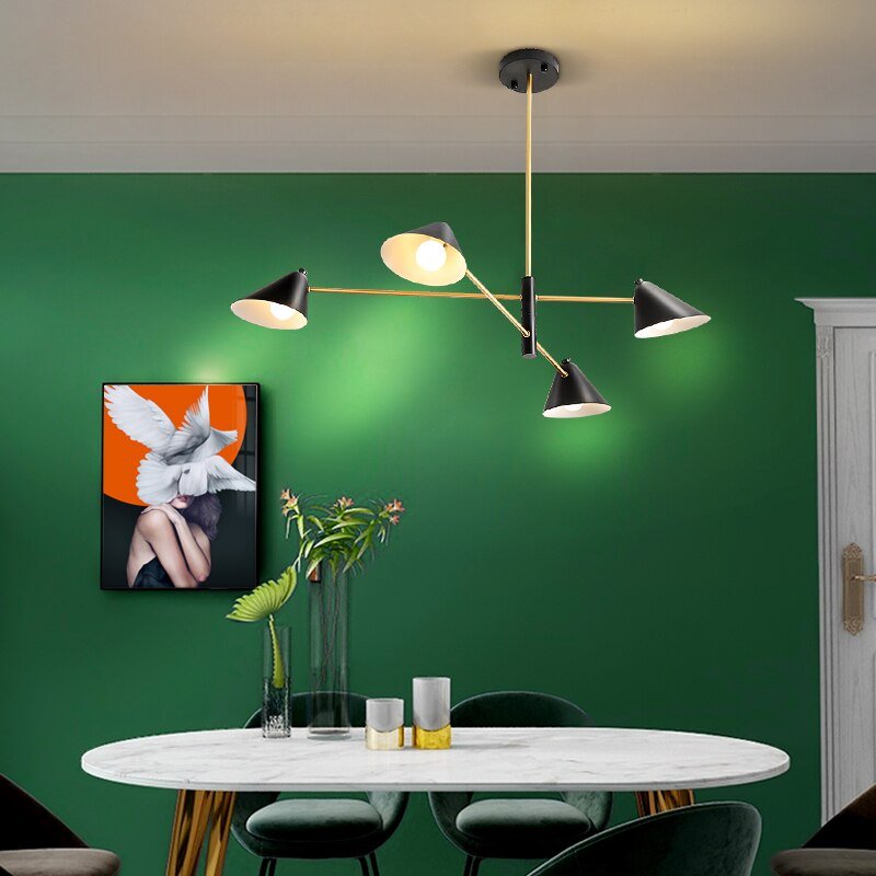 Cone Shape Pendant Light Creative Personality Art Home Living Room Chandelier Designer Minimalist Atmosphere Dining Room Lamp 3