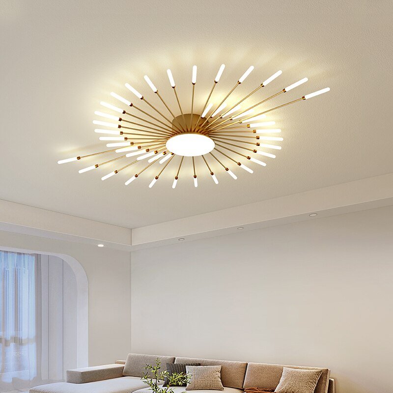 LED Ceiling Chandeliers Lamp Fireworks Lighting For Living Dining Room Creative Nordic Pendant Light Atmosphere Bedroom Fixture 6