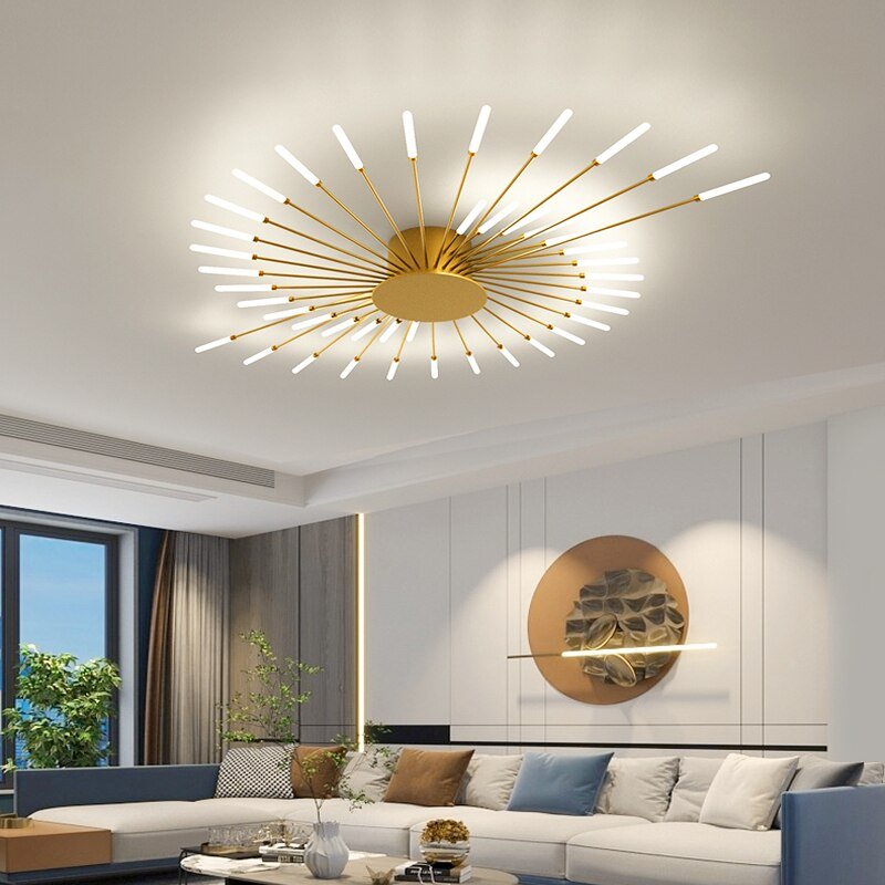 LED Ceiling Chandeliers Lamp Fireworks Lighting For Living Dining Room Creative Nordic Pendant Light Atmosphere Bedroom Fixture 5