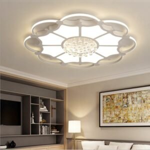 New Round crystal ceiling lamp led indoor home lighting lamps creative modern living room led lighting Light Fixture lampara dor 1