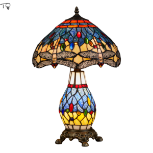 American Vintage Retro Tiffany Table Lamp LED E27 Stained Glass Desk Lights Home Decor Loft Coffee Table Living/Model Room Study 1