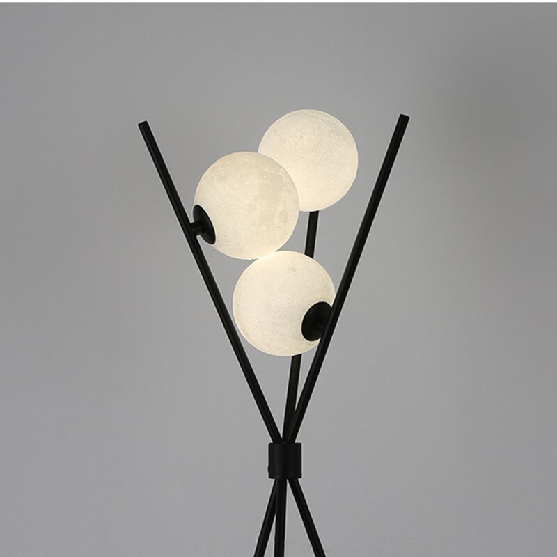 3D Printing Moon Floor Lamp For Living Room Bedroom Sofa LED Wrought Iron Desktop Table Light Home Decoration Accessories 5