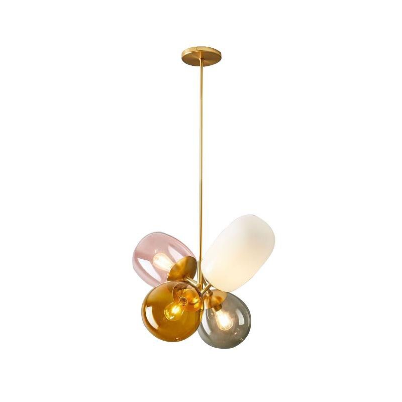 Glass Pendant Light Candy colors pendant Lamp Design Deco Nordic Led Hanging Light Fixtures Bedroom Luminaire Suspension lamp 5