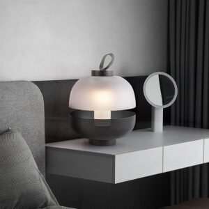 Nordic Modern Glass Table Lamp Designer Creatively Decorated Living Room Study Bedroom Bedside Lamp Vintage Luminaire Desk Light 1