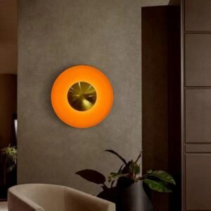 Modern Nordic Desiger Wall Lamp Sconce Lights for Living Room Bedroom Interior Decoration Round Background UFO Ins Art Luminaire 1