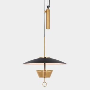 Nordic style creative lift pulley lamp study chandelier designer restaurant retractable pendant light 1