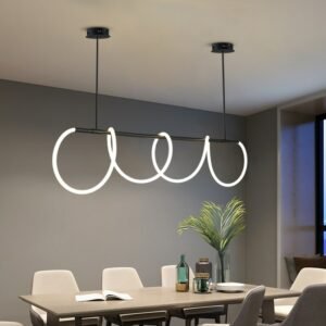 Minimalism Long Hose Led Ceiling Chandelier for BarTable Dining Room Kitchen Pendant Lighting Suspension Design Lusters Lights 1
