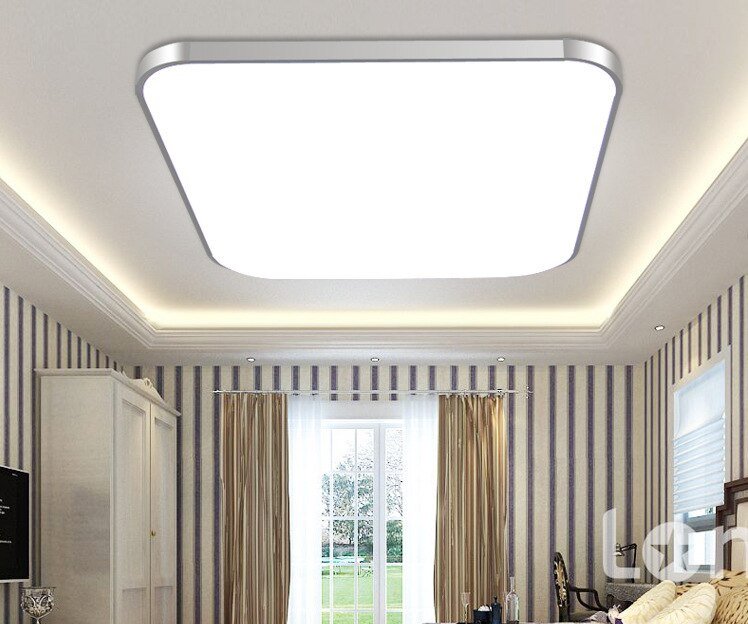 Modern Square LED Ceiling Lamp 18W 24W 30W  48W  60W  70W 80W 100W LED Surface Hangling Lamp  For Living Room  Kitchen Lighting 5