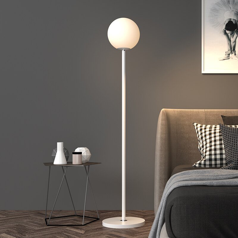 LED Floor Lamp Iron Glass Ball Floor Lamps For Living Room Bedroom Loft Decor Modern Home Interior Lighting Standing Lamp 1