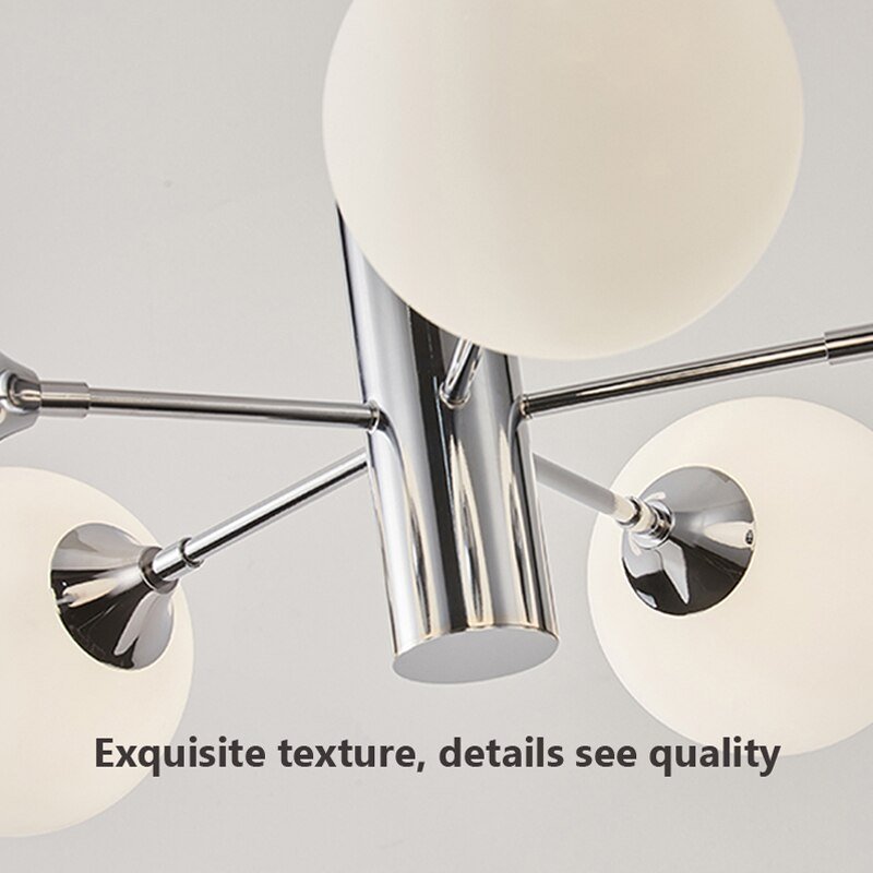 LED Modern Chandelier for the Bedroom Dining Room Nordic milk white Glass Ball Ceiling Pendant Lamp Hanging Lighting Home 5