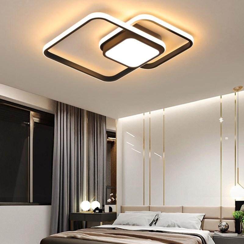 Modern Square Design Ceiling light high translucent Acrylic   LED Remote control Living room Decoration Bedroom Light fixture 4