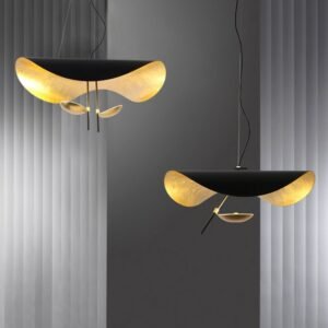 Nordic LED Pendant Lights Dining Room Home Decor Bedroom Fixtures Retro Indoor Lighting Black Gold Texture Modern Hanging Lamp 1