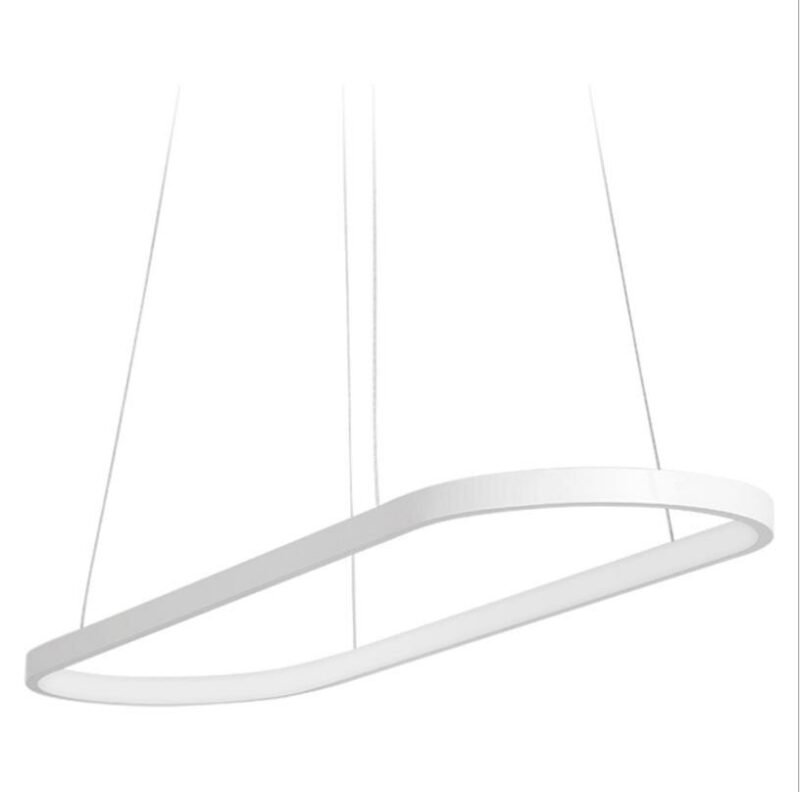 LED Ring Pendant Light For  Living Room Lighting  Nordic Art Grey White Hanging Lamp For  bedroom dining room bar light fixture 5