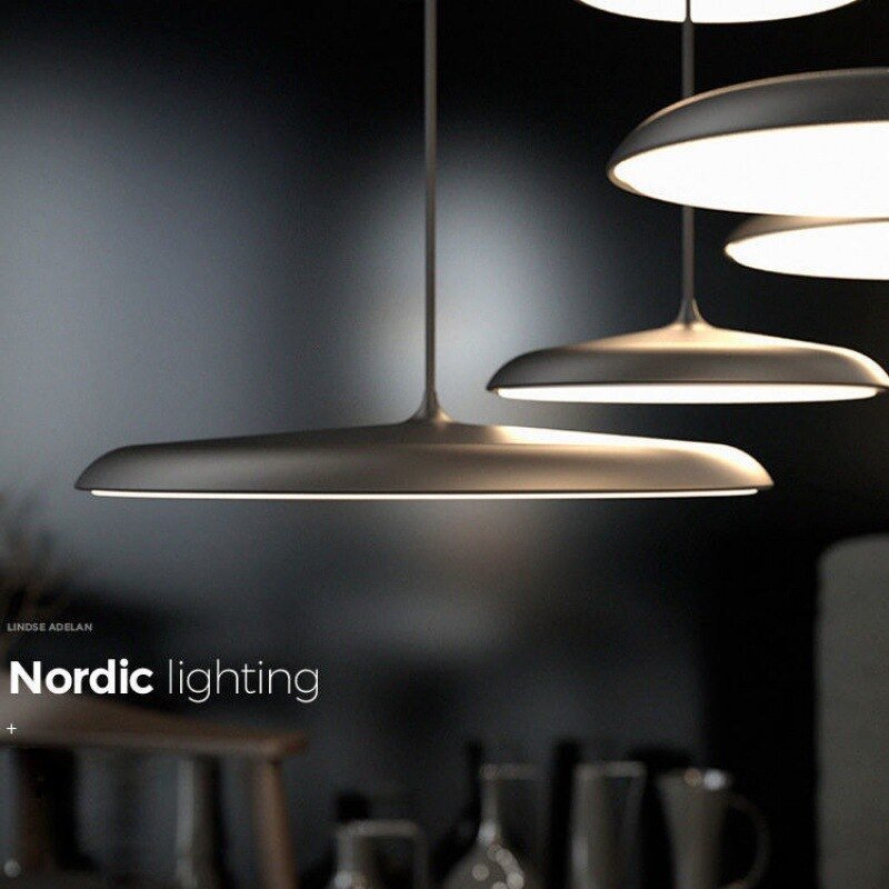 Modern UFO Led Pendant Light Design Round Indoor Hanging Lamp Nordic Kitchen Dining Table Living Room Home Decor Suspension lamp 3