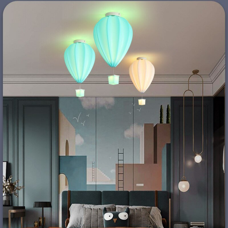 Air Balloon Modern Pendant Light Ceiling for Living Room Children's Bedroom Colorful Home Decor Chandelier Luminaire Suspension 4