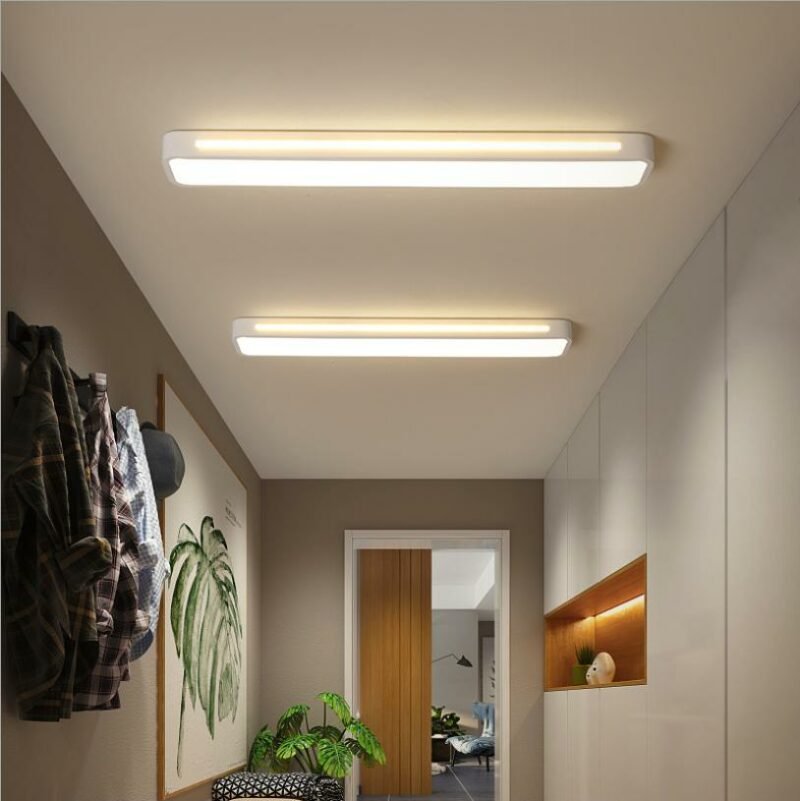 New style long strip ceiling lamp Nordic minimalist LED aisle lamp home restaurant entrance hallway  decor lighting fixtures 2