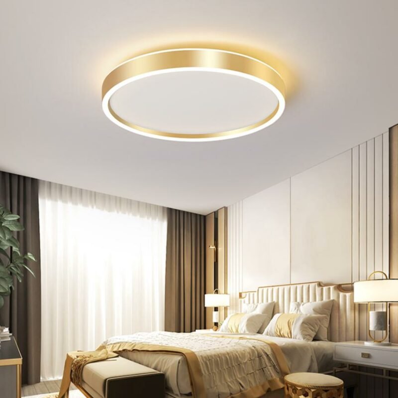 New Ring Black Gold  Ceilling Light  For Living Room lighting  Led Ceilling  Lamp  For Indoor Restaurant  Home Decor  Light 2