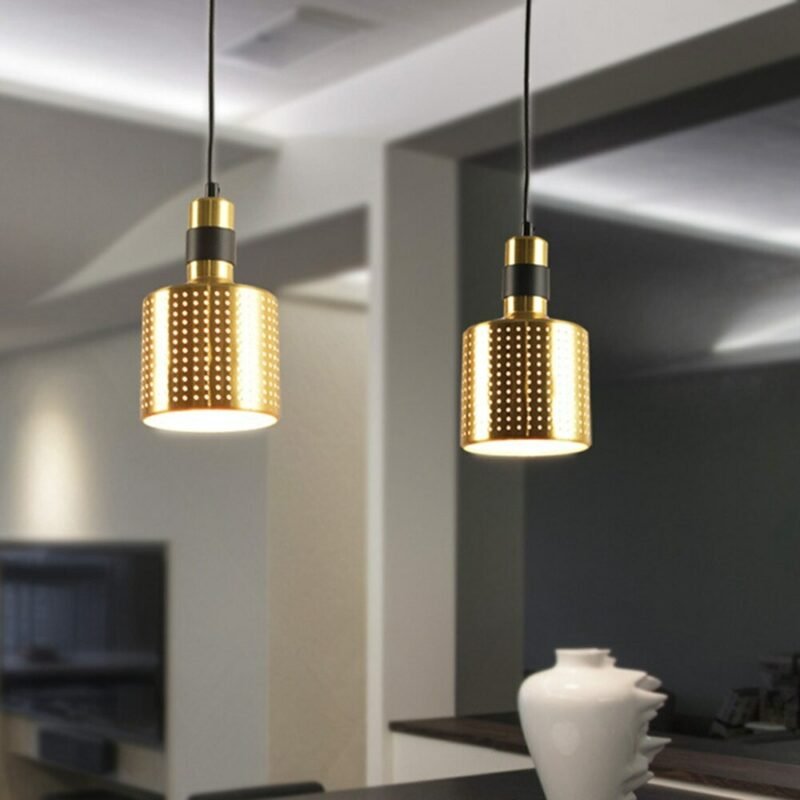 Nordic mini pendant light Metal design Riddle Pendant Lamp Kitchen LED Living Room Bar Counter restaurant hall lamp 4