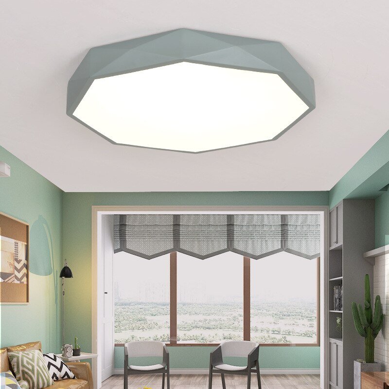 Modern minimalist macaron Nordic creative ceiling lamp living room bedroom lamp dining room lamp corridor led lamps 3