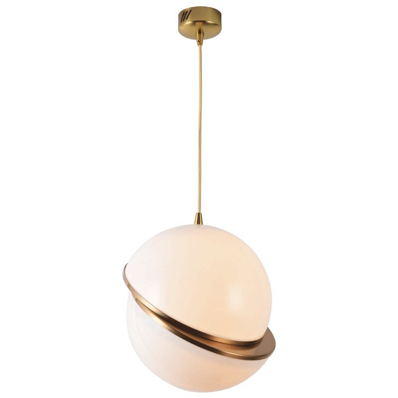 Modern Acrylic Round Balls Pendant Lights Globe Moon Suspension Hanging Lamp For Bedroom Living Room Home Lighting Fixtures 2