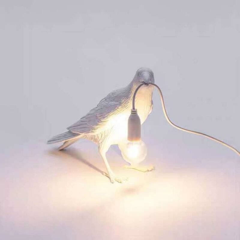 New LED Creative bird  Wall Lamp  Black White  Art animal modeling wall lamp For Bedroom Children's Room Aisle lighting Fixtures 6