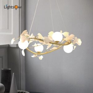 Living room light luxury chandelier bedroom simple modern flower lamp creative dining table restaurant lamp 1