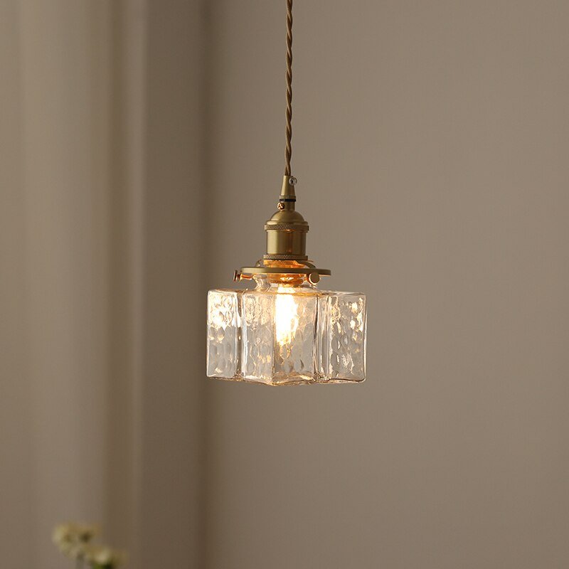 Vintage Retro Glass Lampshade Pendant Light Home Decor Ceiling For Dining Room Bedroom Bedside Dining Table Kitchen Bar Lighting 2