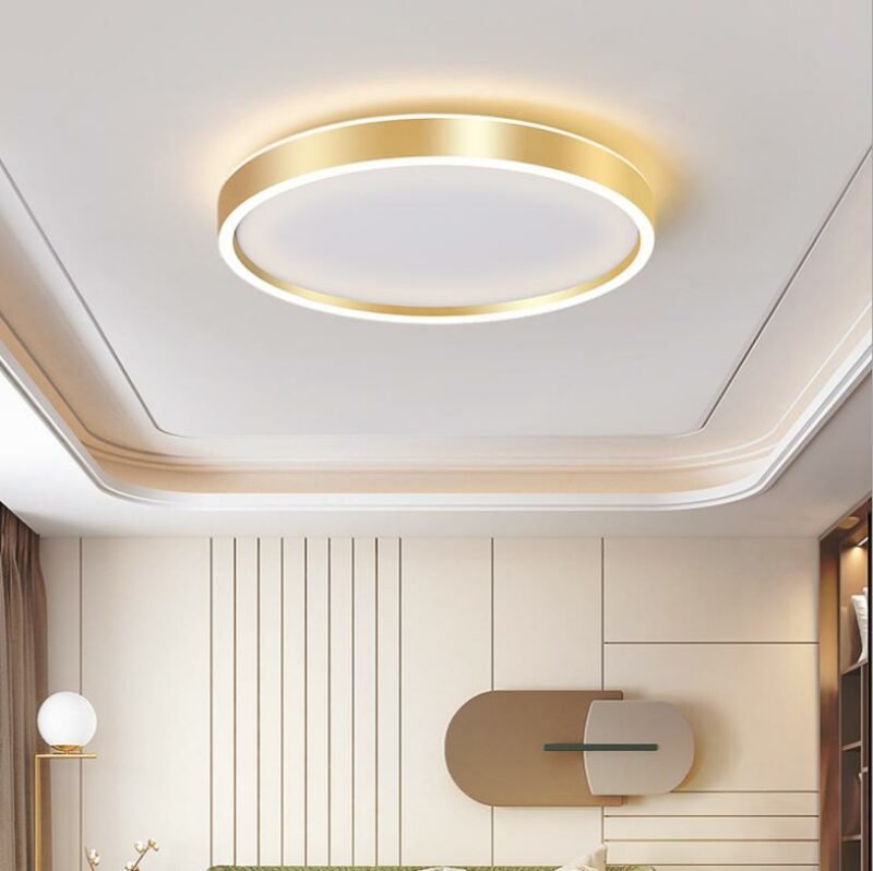 New Ring Black Gold  Ceilling Light  For Living Room lighting  Led Ceilling  Lamp  For Indoor Restaurant  Home Decor  Light 1
