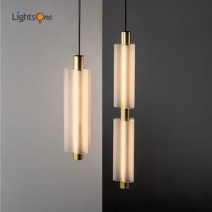 Light luxury long pendant lamp dining room bedroom bedside lamp modern minimalist decorative pendant lights 1