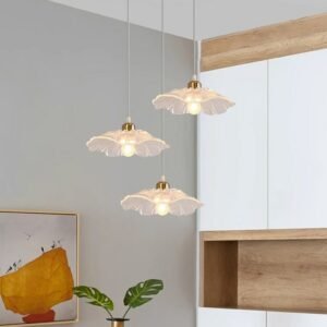 Nordic LED Lotus leaf pendant light Modern Minimalist Dining room bar bedroom pendant Lamp E27 Interior decorative lighting 1