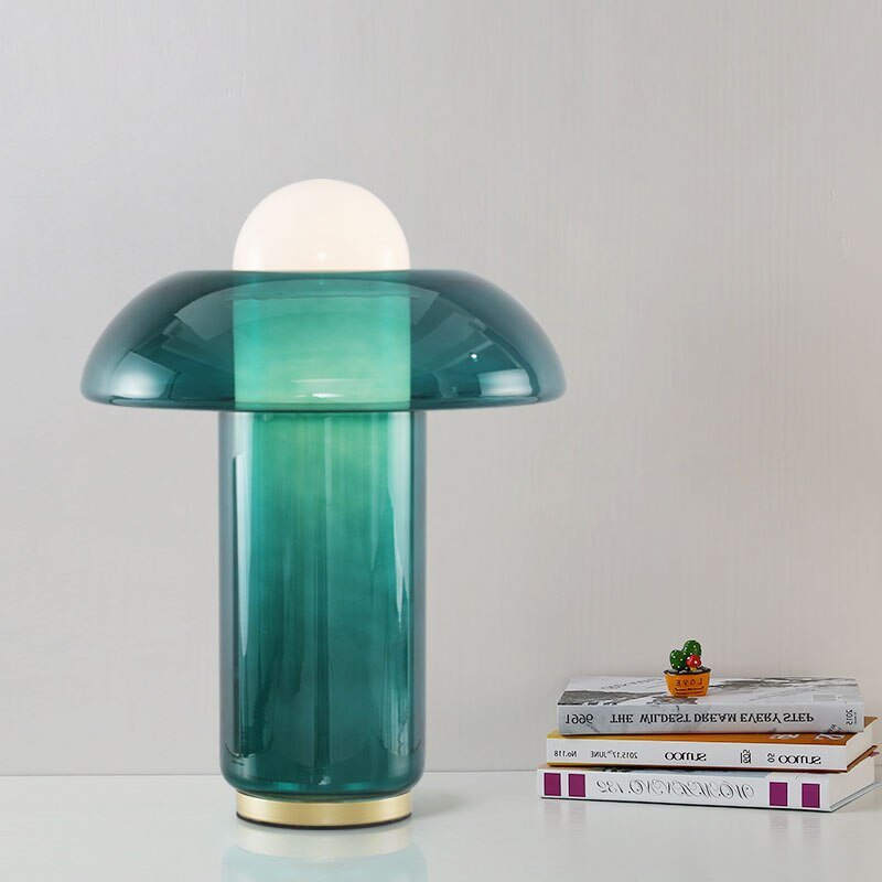 Postmodern minimalist creative emerald living room table light bedroom bedside boutique table lamp 4