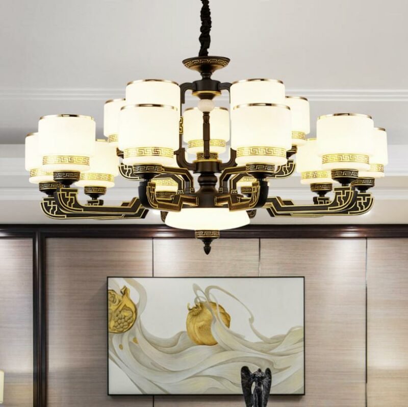 2020 new chinese  Stype LED chandelier for  living room dining room  Bedroom Restaurant Fixtures Home Hanging  lustre lights 2