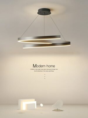 Postmodern dining room bedroom lamp modern minimalist living room dining table lamp minimalist round Chandelier 1