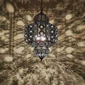 Moroccan Exotic Retro Vintage Pendant Lights Led E27 Iron Art Hollow Carved Suspension Luminaire Decor Bedroom Restaurant Hotel 1