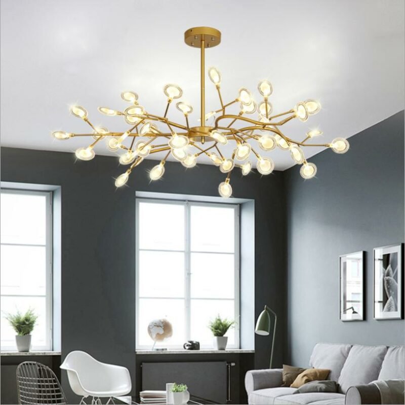 New Modern LED Tree Brand Chandelier Lighting   For Living Room lights  Home Deco Glass Bubble Chandelier  For Restaurant lamp 3