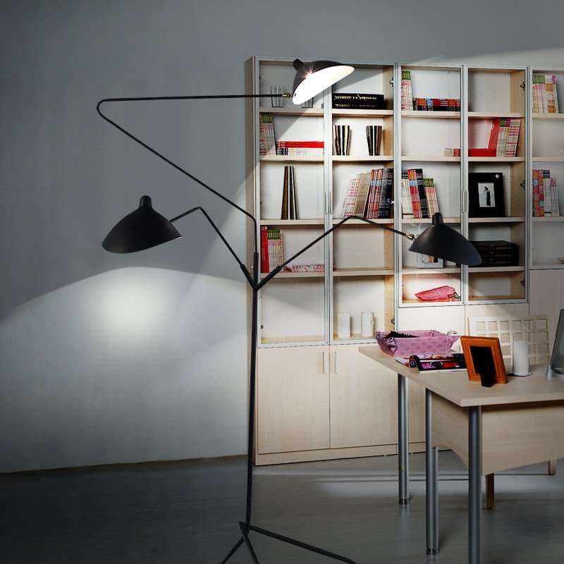 Designer Tripod Floor Lamp Nordic Adjustable Spider Arm Stand light Loft Industrial Living Room Bedroom Decor Indoor Lighting 6