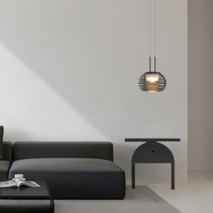 Minimalist pendant lights simple living room dining room bar design high-end bedside glass pendant lamp 1